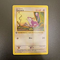 Rattata 61/102 1st Edition Shadowless Base Set Regular NM - Pokemon Card - Image 1