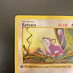 Rattata 61/102 1st Edition Shadowless Base Set Regular NM - Pokemon Card - Image 2