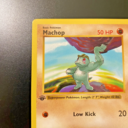 Machop 52/102 1st Edition Shadowless Base Set Regular NM - Pokemon Card - Image 2