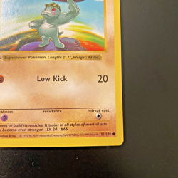 Machop 52/102 1st Edition Shadowless Base Set Regular NM - Pokemon Card - Image 4