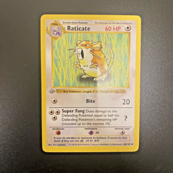 Raticate 40/102 1st Edition Shadowless Base Set NM Light Stamp - Pokemon Card - Image 1