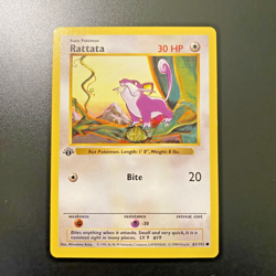 Rattata 61/102 1st Edition Shadowless Base Set Regular NM - Pokemon Card - Image 1