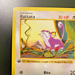 Rattata 61/102 1st Edition Shadowless Base Set Regular NM - Pokemon Card - Image 2