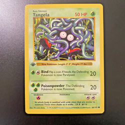 Tangela 66/102 1st Edition Shadowless Base Set Regular NM - Pokemon Card - Image 1
