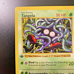 Tangela 66/102 1st Edition Shadowless Base Set Regular NM - Pokemon Card - Image 2