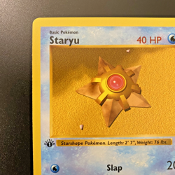 Staryu 65/102 1st Edition Shadowless Base Set Regular NM - Pokemon Card - Image 2