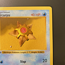 Staryu 65/102 1st Edition Shadowless Base Set Regular NM - Pokemon Card - Image 3