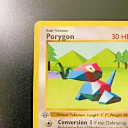 Porygon 39/102 1st Edition Shadowless Base Set Regular NM - Pokemon Card - Image 2