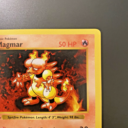 Magmar 36/102 1st Edition Shadowless Base Set NM - Pokemon Card Light Stamp - Image 3