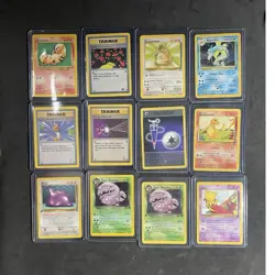 Nintendo/Wizards Pokemon TCG 12-Card 1st Ed Lot - Abra Ditto Dark Weezing - Image 1
