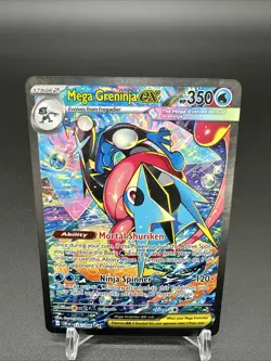 Pokemon Chaos Rising Mega Greninja Ex SIR 116/086 Very Clean Card! - Image 1