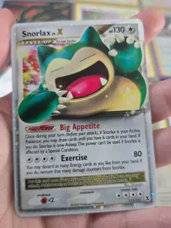 Snorlax LV.X 111/111 Rising Rivals 2009 Holo Rare Pokemon Card TCG NEAR MINT - Image 1