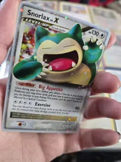 Snorlax LV.X 111/111 Rising Rivals 2009 Holo Rare Pokemon Card TCG NEAR MINT - Image 2