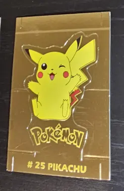 PIKACHU - GOLD RARE TCG NAVARRETE BUILDABLE CARD VINTAGE 2000 - Image 2