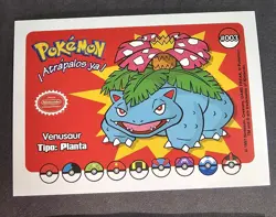 BULBASAUR X IVYSAUR X VENUSAUR LOT - WHOS THAT POKEMON VINTAGE 1997 HOLO CARD - Image 3