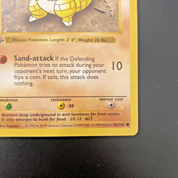 Sandshrew 62/102 1st Edition Shadowless Base Set Regular NM - Pokemon Card - Image 4
