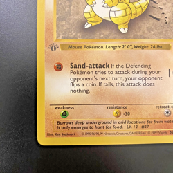 Sandshrew 62/102 1st Edition Shadowless Base Set Regular NM - Pokemon Card - Image 5
