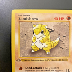 Sandshrew 62/102 1st Edition Shadowless Base Set Regular NM - Pokemon Card - Image 2