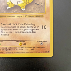 Sandshrew 62/102 1st Edition Shadowless Base Set Regular NM - Pokemon Card - Image 4