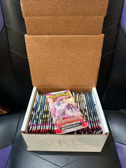 36 Sealed Paldea Evolved Pokemon Booster Card Packs Box MagikarpU RaichuU - Image 1