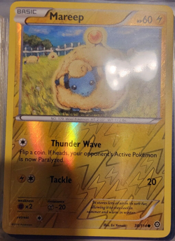 Reverse Holo Foil Mareep # 38/114 Steam Siege Set Pokemon Cards NM/MINT - Image 1