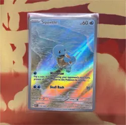 Pokemon TCG Squirtle Holo Illustration Rare Full Art 170/165 SV 151 60 HP - Image 1