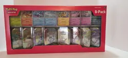 Pokemon TCG Prismatic Evolutions Costco 8 Mini-Tin Bundle w/ Promo Cards NEW - Image 1