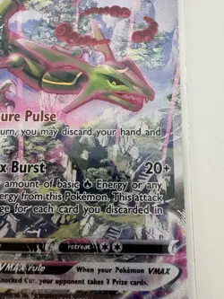 Pokemon TCG Rayquaza VMAX - 218/203 - Alt Art - Evolving Skies (Damaged) - Image 5