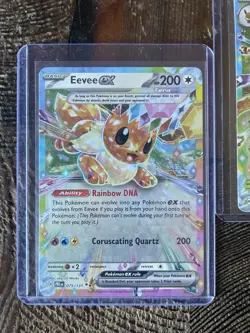 Pokemon Eeveelution 3 Card Bundle Eevee Leafeon Sylveon Ex - Image 2