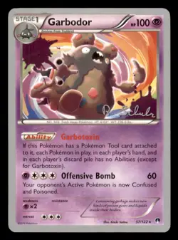 Garbodor (57) 57/122 Rare World Championship Decks Pokemon Lightly Played - Image 1