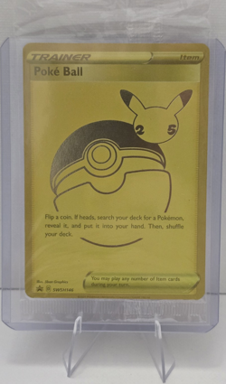Pokemon TCG Poke Ball Holo Promo SWSH146 Sword & Shield 25th Anniversary EN - Image 1