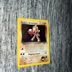 Pokemon Rocket's Hitmonchan 11/132 Gym Heroes Holo Rare Unlimited WOTC Swirl 🌀 - Image 4