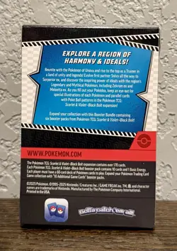 Pokemon Scarlet & Violet Black Bolt Booster Bundle Box Topper 6 Booster Packs - Image 2