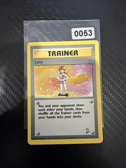 Lass 104/130 Rare Base Set 2 Pokemon WOTC LP EXCELLENT - Image 1