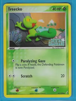 Pokemon Crystal Guardians "Treecko" 67/100 Reverse Holo X1 - Image 1