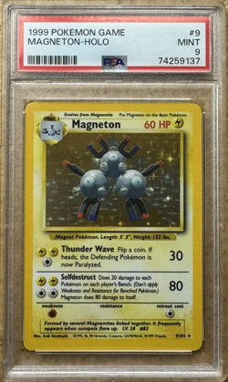 1999 Pokemon Game #9 Magneton - Holo PSA 9 MINT - Image 1