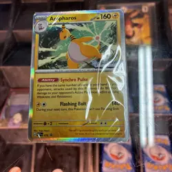 Pokemon Chaos Rising Ampharos Pre-release Stamped Promo - NM - Image 1