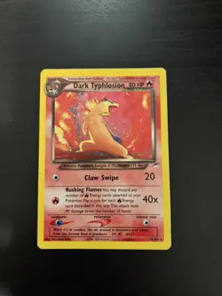 Pokemon Dark Typhlosion 10/105 Neo Destiny Holo LP - Image 1