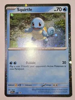 Pokemon TCG Squirtle Black Star Promo 048 Holo Promo - Image 2