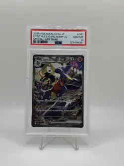 Cynthia's Garchomp ex Special Art Rare Holo 087/063 SV9a JP PSA 10 - Image 3