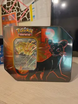 NEW Pokemon Destined Rivals Team Rocket Tin Persian - Image 1