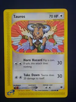 Pokemon Tauros Expedition Base Set [Lightly Played] e-Reader 133/165 - Image 1