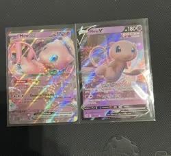 Mew Ex 151/165 English & Mew V 060/159 Pokemon TCG Near Mint - Image 1