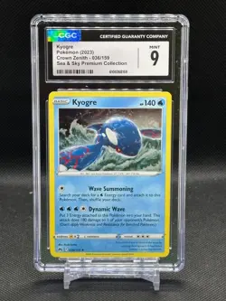 Kyogre 036/159 CGC MINT 9 Pokemon 2023 Cosmos Holo Sea & Sky Premium Collection - Image 1