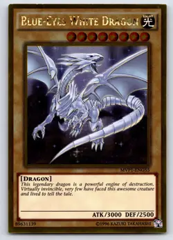 Blue-Eyes White Dragon MVP1-ENG55 Gold Rare NM Unlimited - Image 1