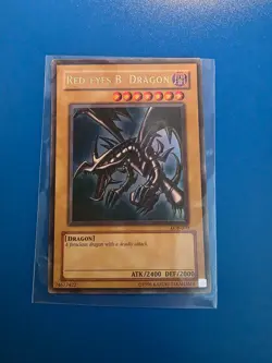 Konami Red-Eyes B. Dragon Ultra Rare Yu-Gi-Oh! LOB-070 Blue Eyes Unlimited - Image 1