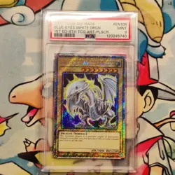 Yu-gi-oh! Blue-Eyes White Dragon RA04-EN108 Platinum SCR. 8th Art PSA 9 - Image 1