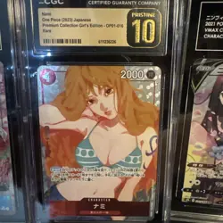 CGC 10 PRISTINE Nami OP01-016 R Premium Card Collection Girls Edition ONE PIECE - Image 1