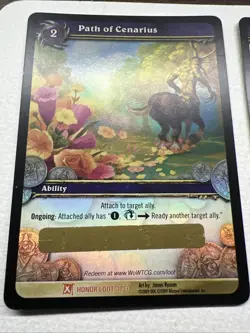 Lot Of 2-Path of Cenarius Honor Loot Redemption Card World of Warcraft TCG - Image 2