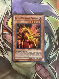 PTDN-EN087 Prime Material Dragon Super Rare Unlimited Edition NM Yugioh Card - Image 1